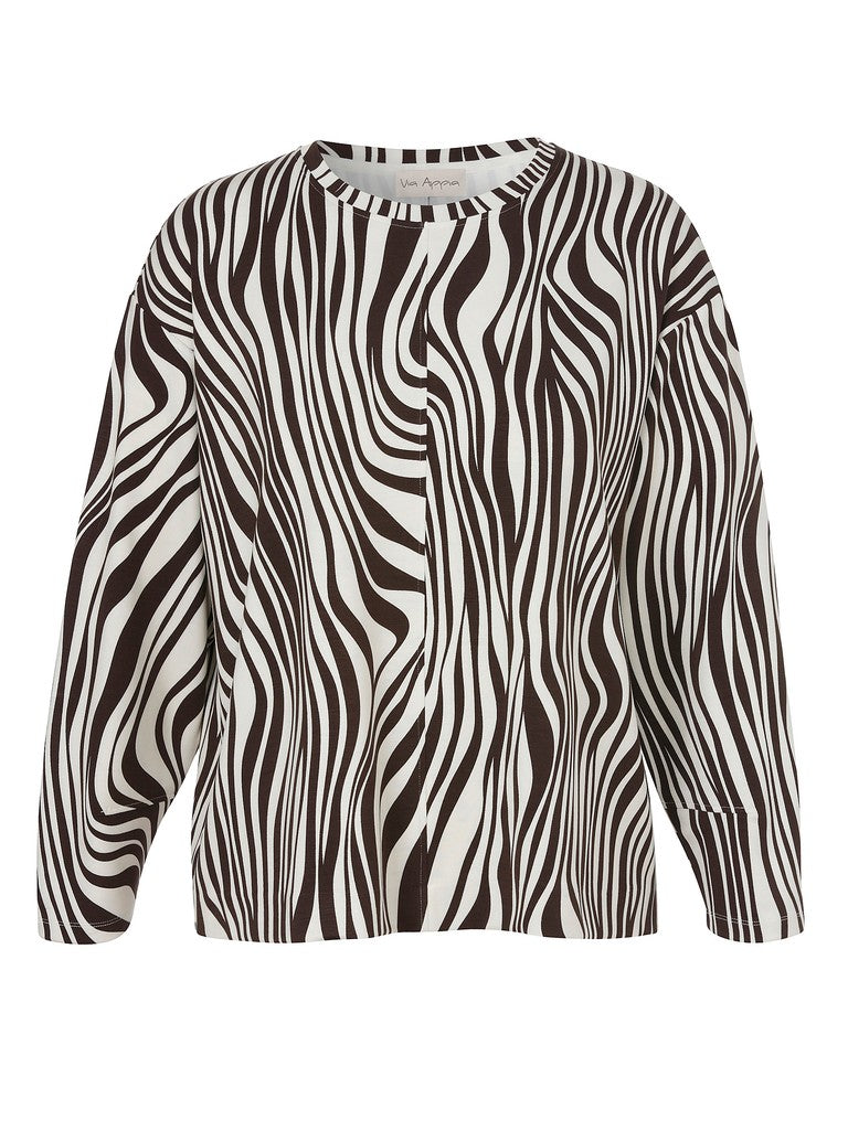 Via Appia Zebra Stripe Top