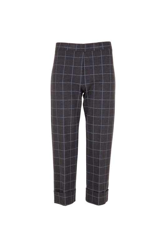 Peruzzi Grey Check Trousers