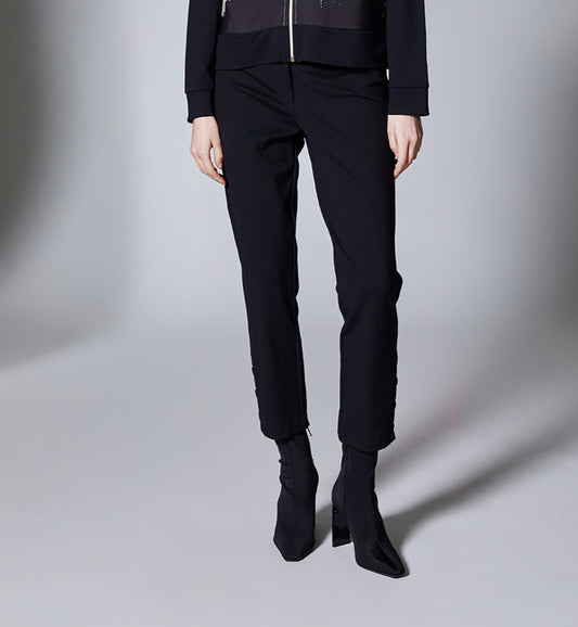 Peruzzi Black Button End Trouser