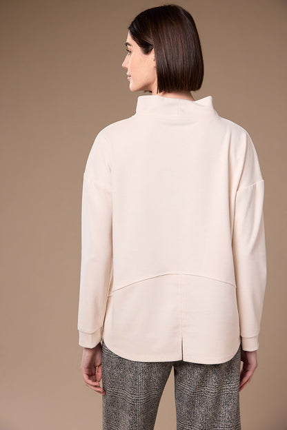 Peruzzi Ecru Cowl Top