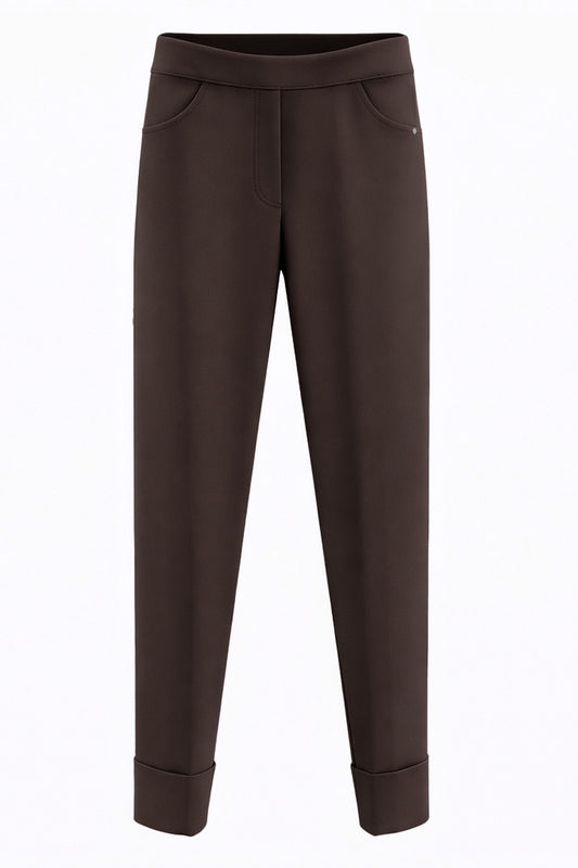 Peruzzi Brown Turn Up Trousers