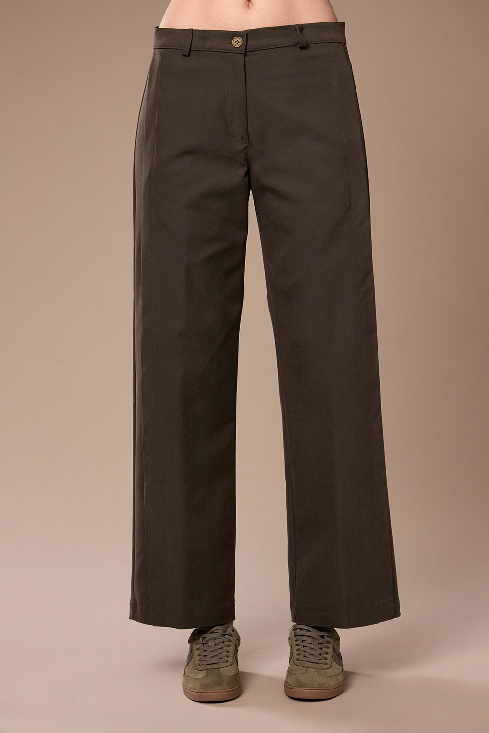 Peruzzi Brown Turn Up Trousers