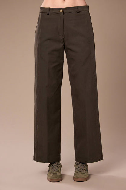 Peruzzi Brown Turn Up Trousers