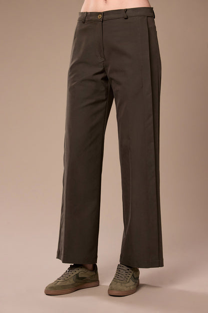 Peruzzi Brown Turn Up Trousers