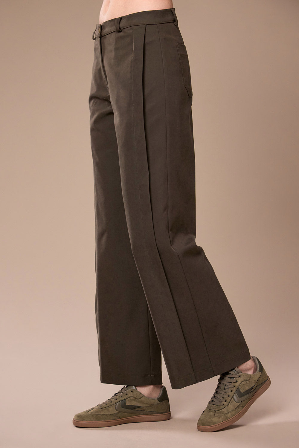 Peruzzi Brown Turn Up Trousers