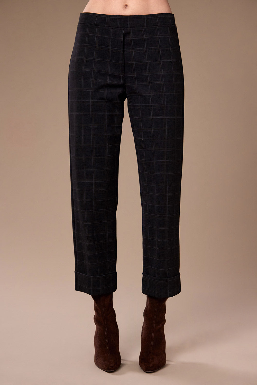 Peruzzi Shadow Stripe Check Trousers
