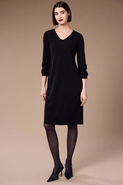 Peruzzi Black Frill Sleeve Dress