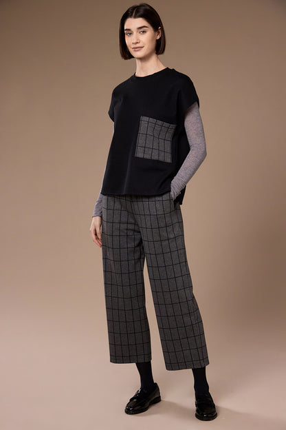 Peruzzi Grid Print Pocket Tabard