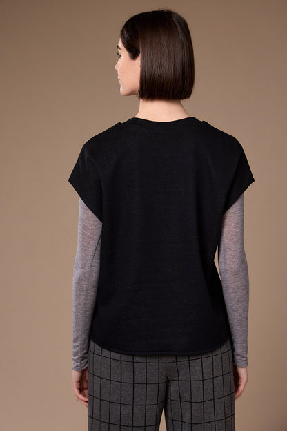 Peruzzi Grid Print Pocket Tabard