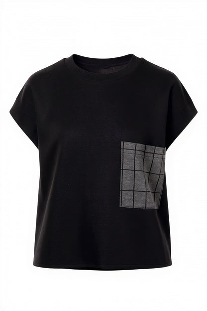Peruzzi Grid Print Pocket Tabard