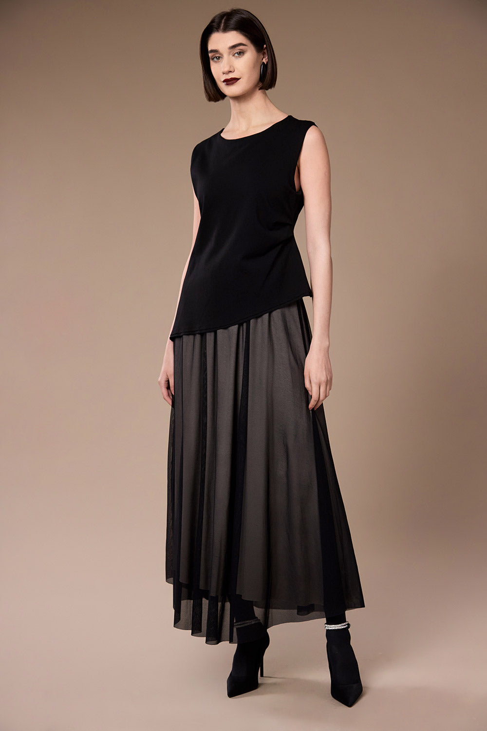 Peruzzi Black Tulle Dress