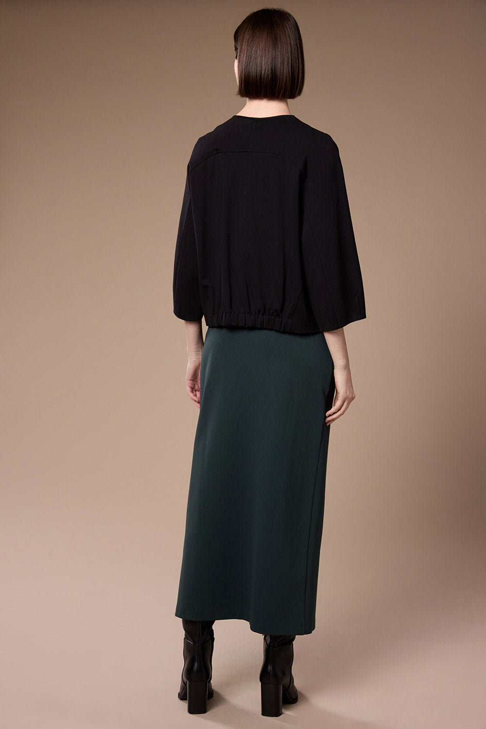 Peruzzi Black Collarless Jacket