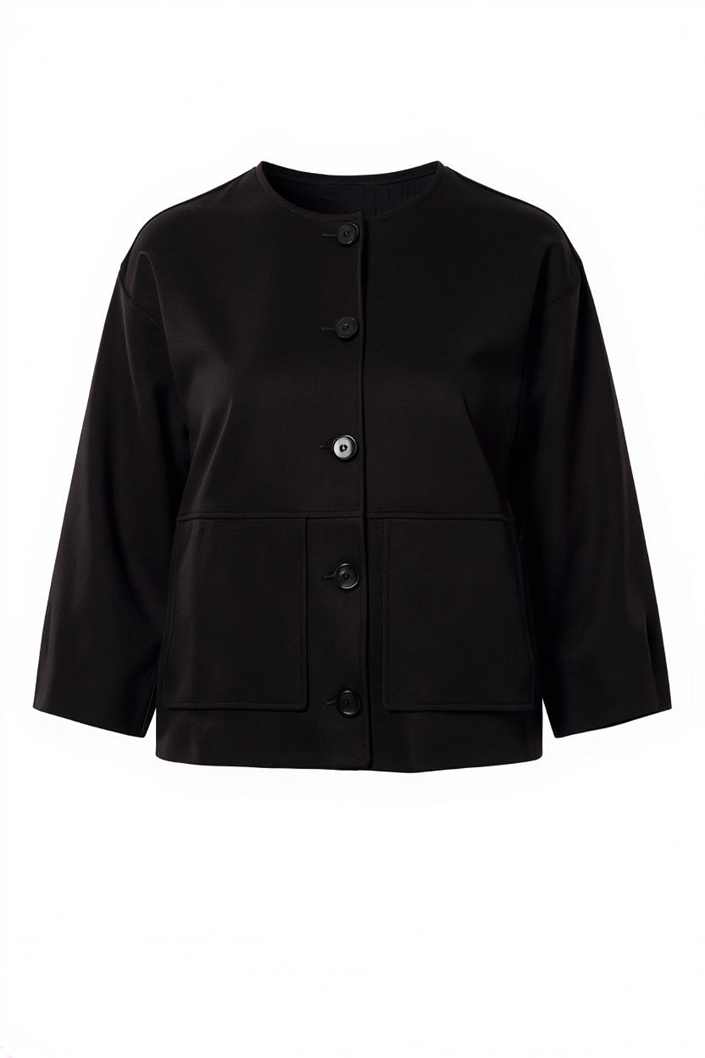 Peruzzi Black Collarless Jacket