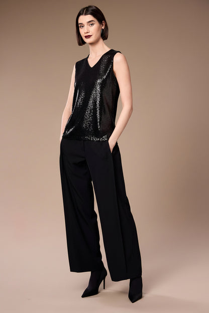 Peruzzi Black Sparkle Top