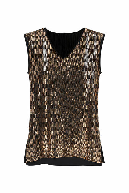 Peruzzi Gold Sparkle Top