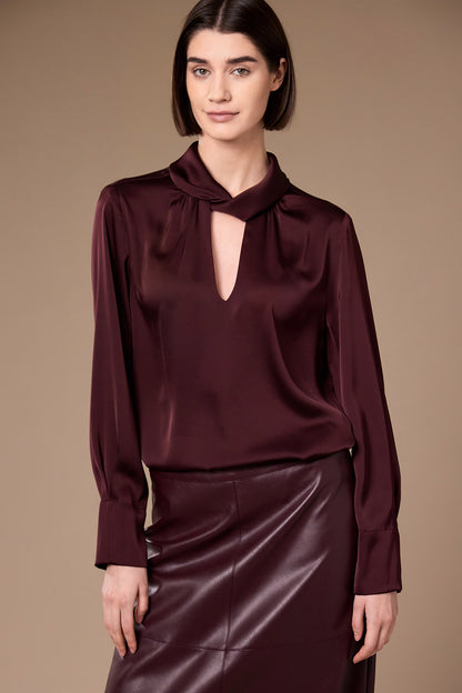 Peruzzi Twist Neck Blouse