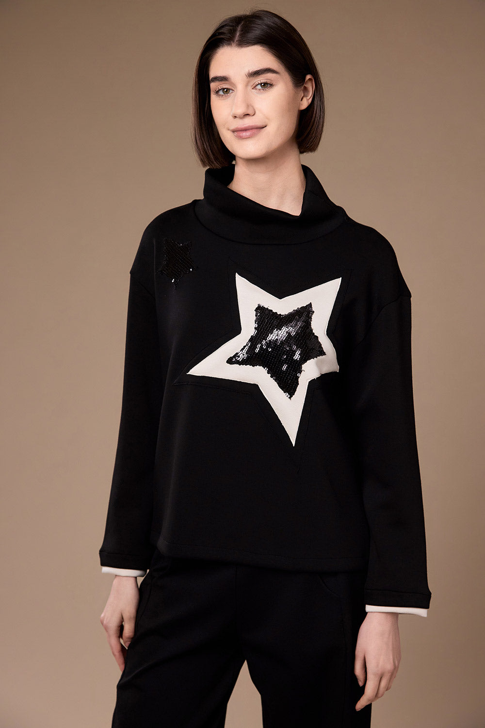 Peruzzi Black Star Top