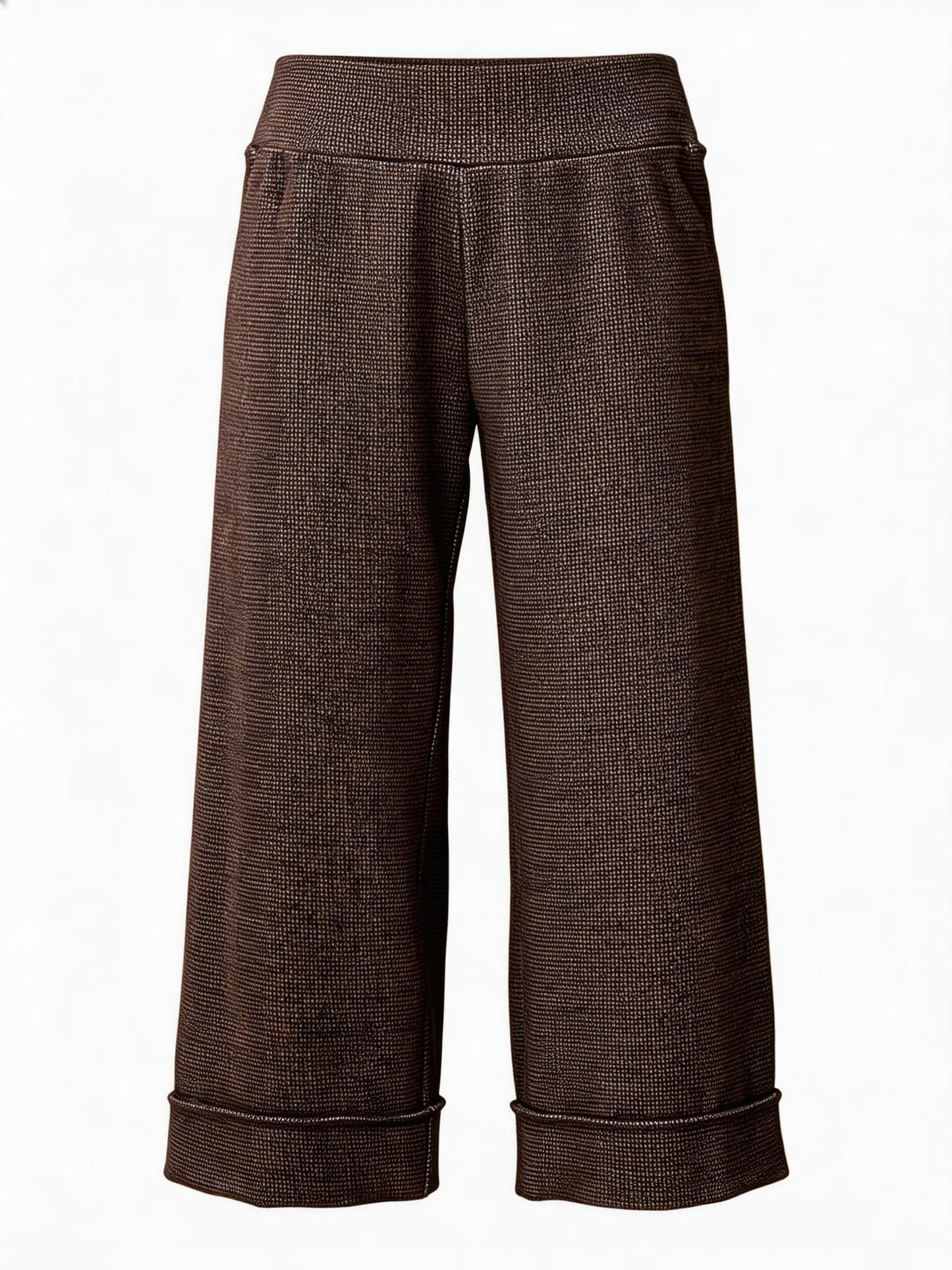 Peruzzi Brown Mini Houndstooth Trouser