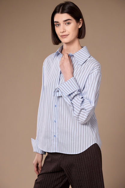 Peruzzi Blue Stripe Shirt