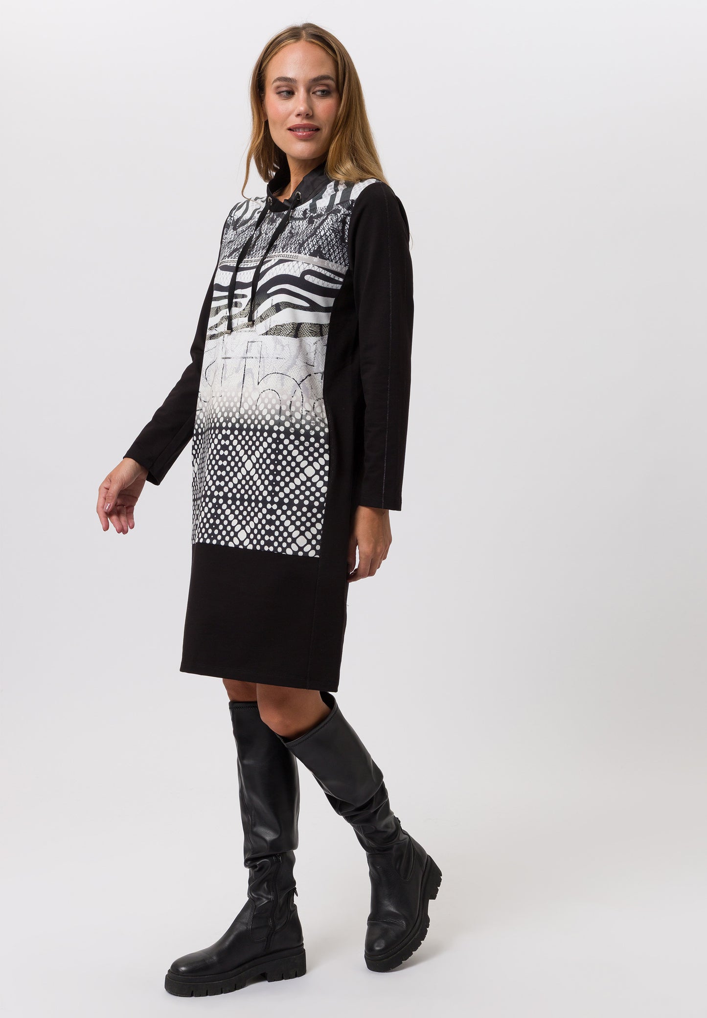 Jersey Print Dress