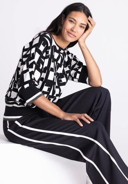 Tuzzi Geometric Print Sweater