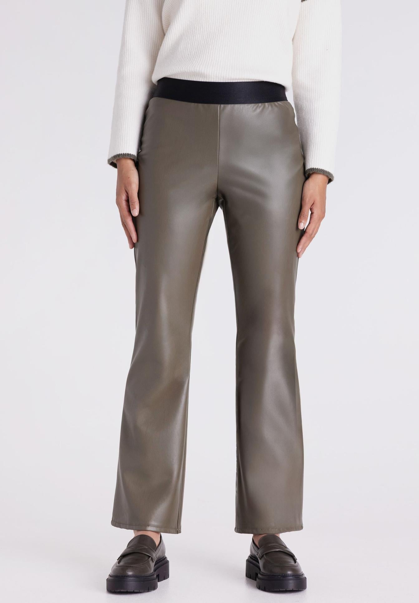Tuzzi Dark Olive Flared Trousers