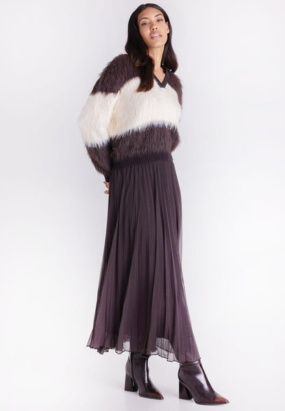 Tuzzi Long Yarn Striped Sweater