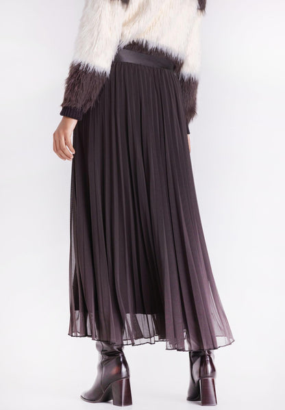Tuzzi Dark Chocolate Mesh Skirt
