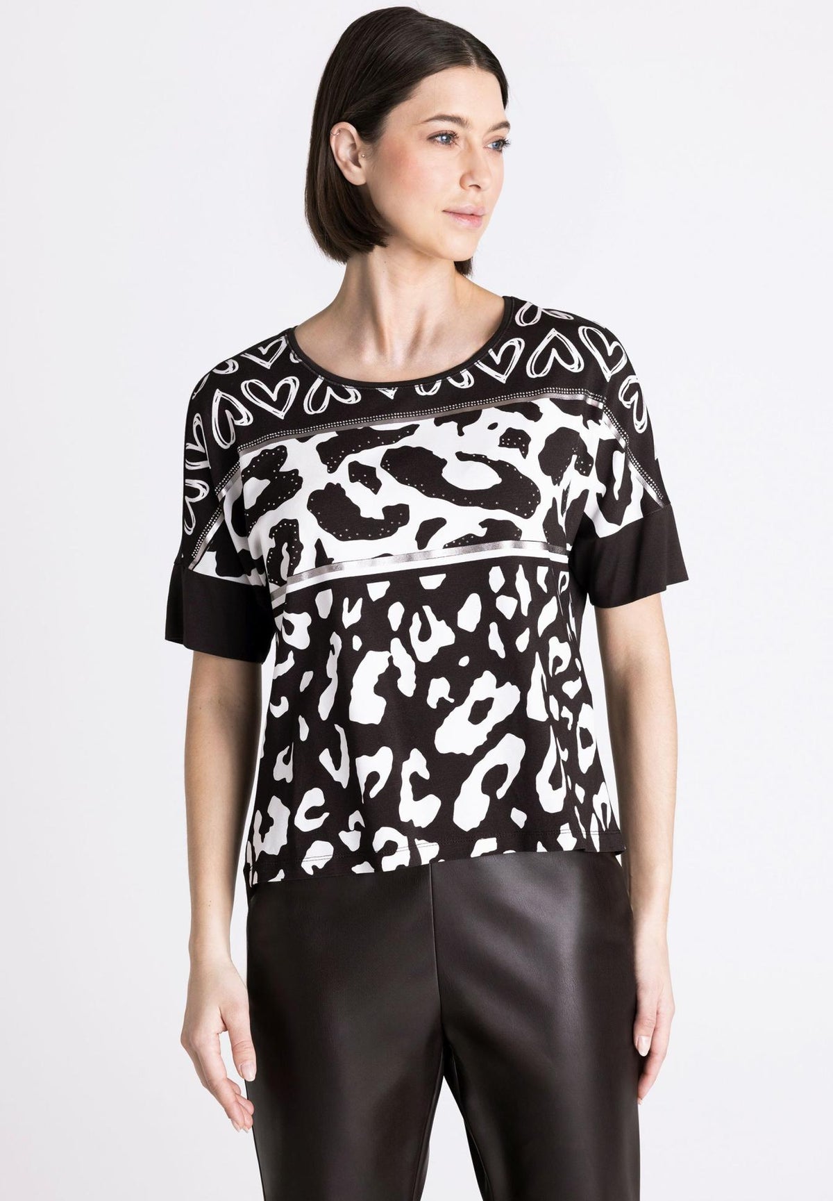 Tuzzi Mix Print T-Shirt