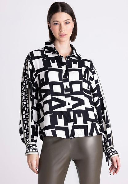Tuzzi Graphic Print Blouse
