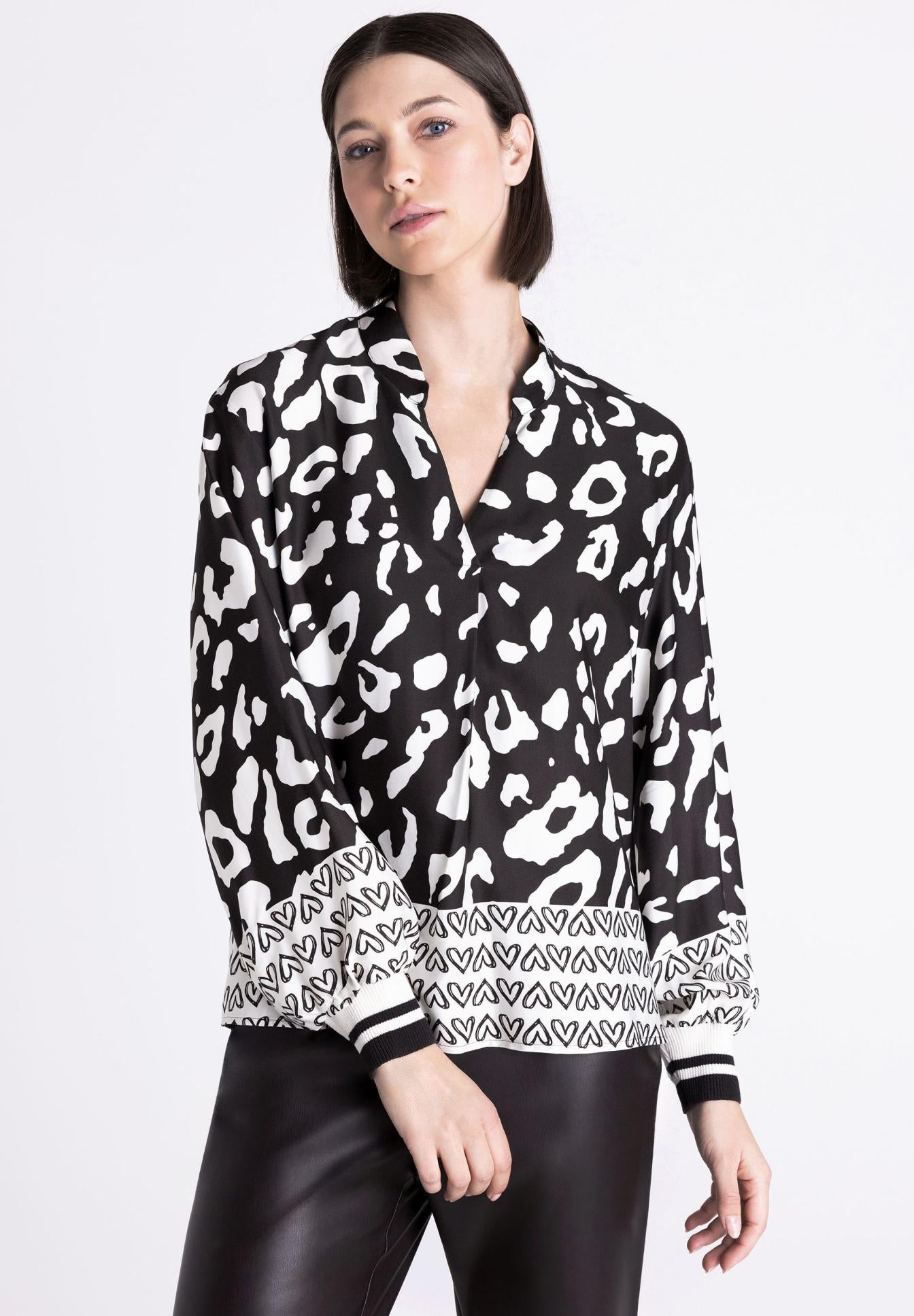 Tuzzi Animal Print Blouse
