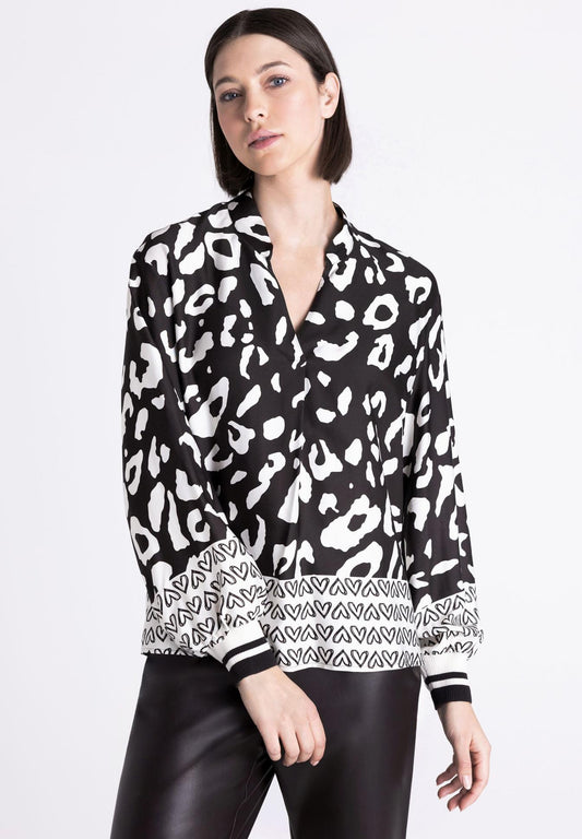 Tuzzi Animal Print Blouse