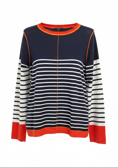 Contrast Striped Sweater