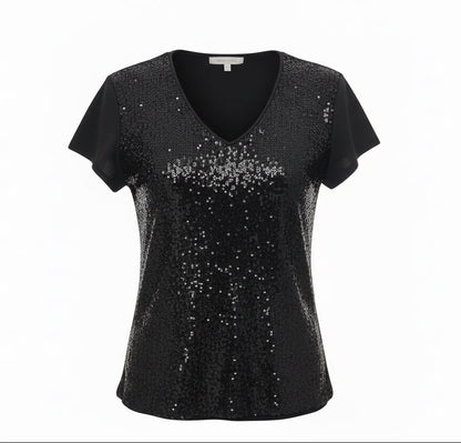 Peruzzi Black Sparkle Top