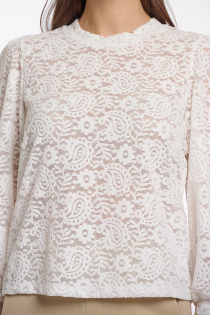 Snow White Lace Top