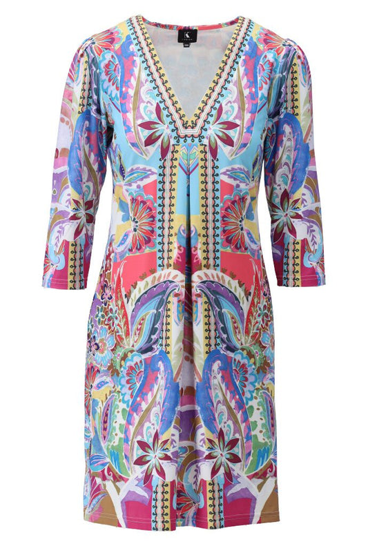 Multicoloured Summer Print Dress