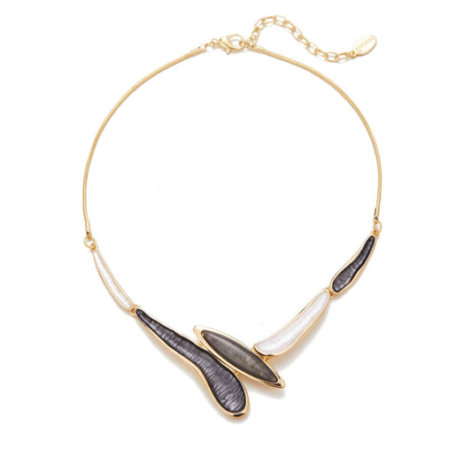 Donia Black and White necklace