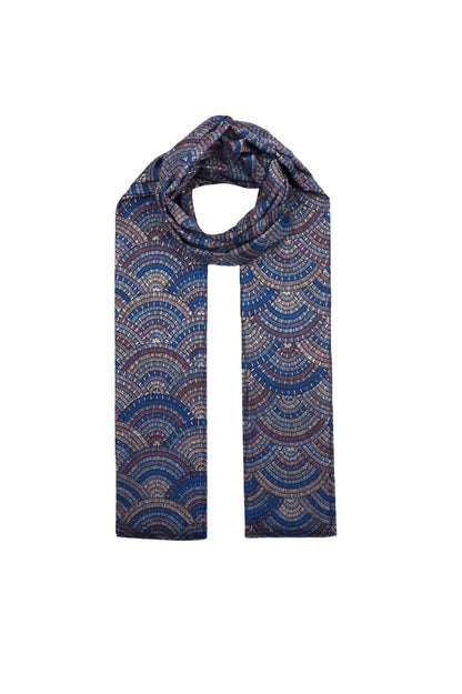 Blue Double Sided Scarf