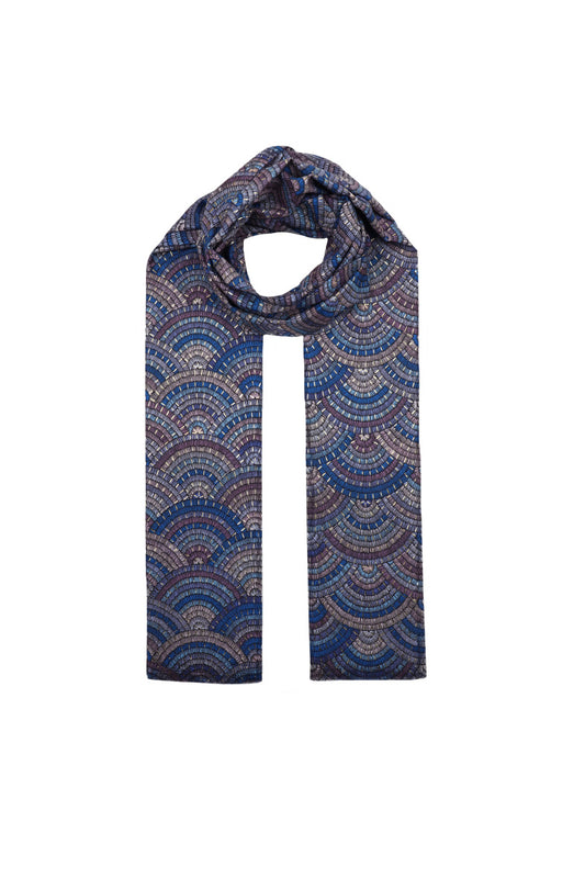 Blue Double Sided Scarf