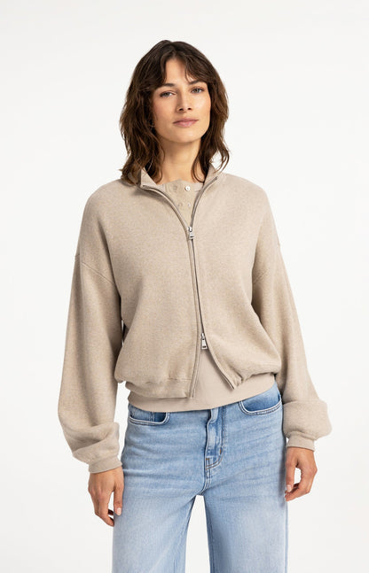 YAYA Jacquard cardigan long sleeve