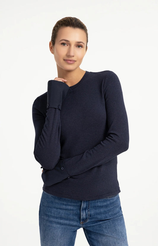 YAYA Jersey top with removable cuff