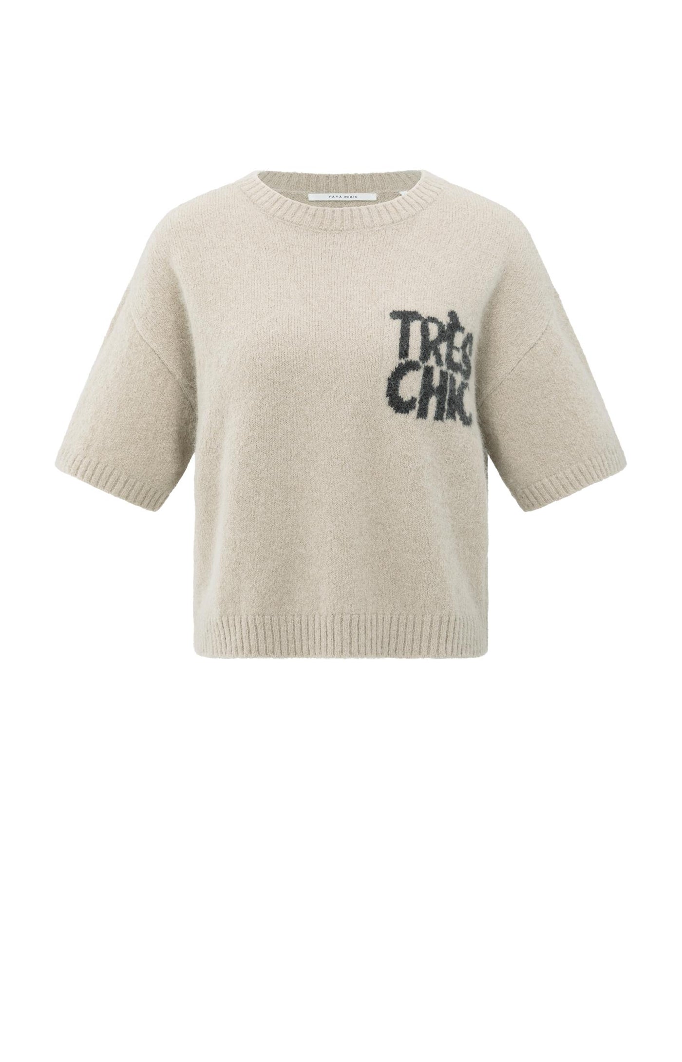 YAYA Knitted Artwork Sweater