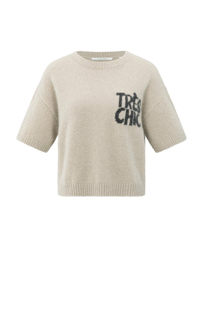 YAYA Knitted Artwork Sweater