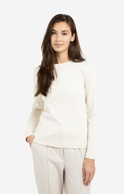 YAYA Long sleeve shirt heavy cot round neckline