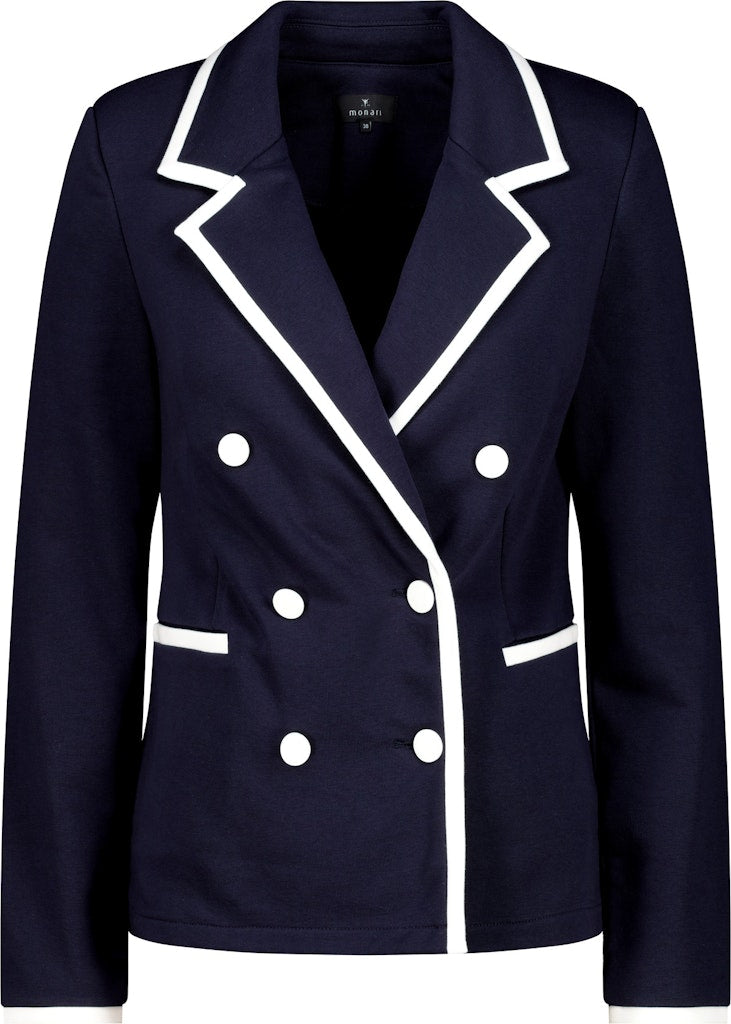 Monari Navy and White Trim Blazer