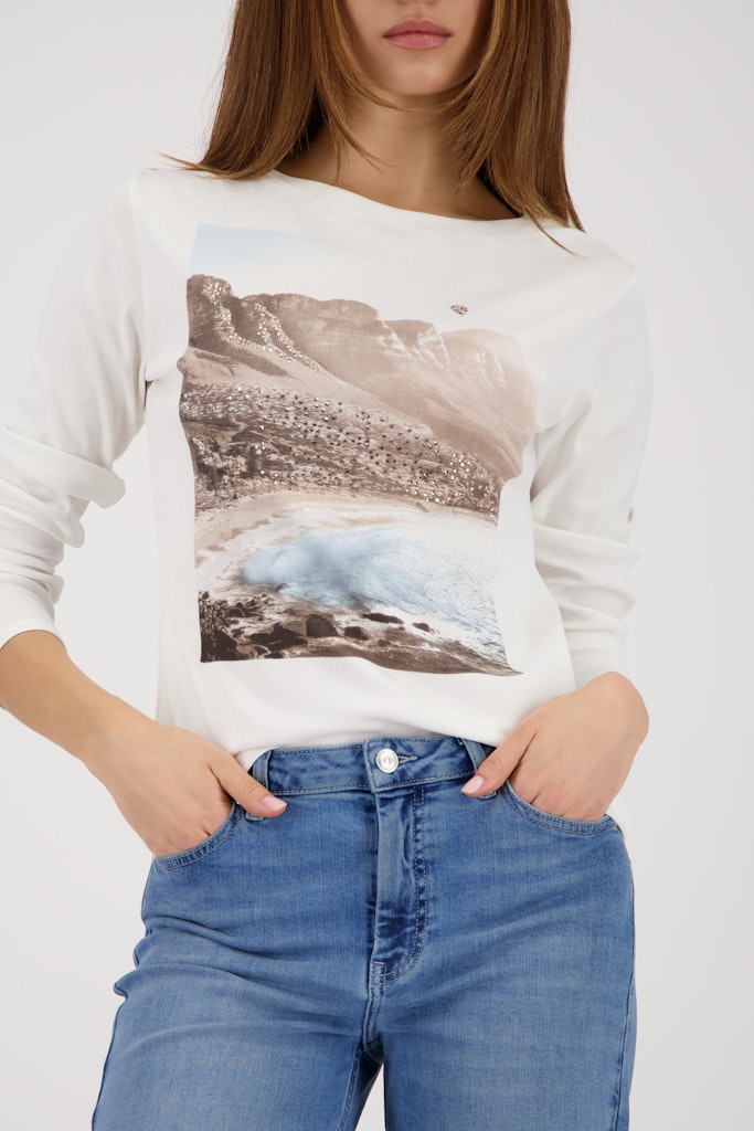 Monari Landscape Print Top