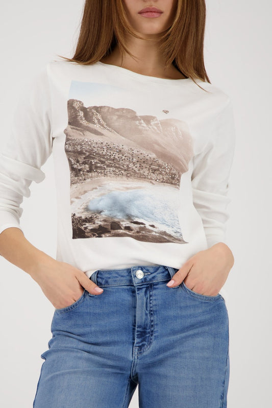 Monari Landscape Print Top