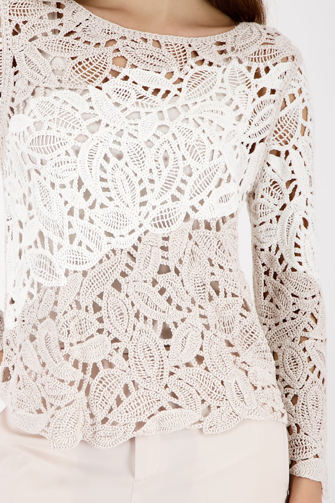 Monari Sweater with Cornelli Pattern