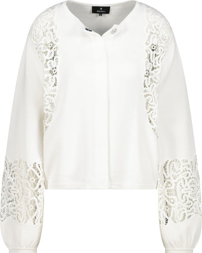 Monari Cardigan with Lace Insert