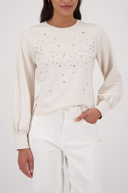 Monari Sweatshirt with Rhinestones
